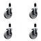 Service Caster 5'' Semi Steel Wheel Swivel 1-3/8'' Expanding Stem Caster Set, 4PK SCC-EX20S515-SSR-138-4 - alternate 1